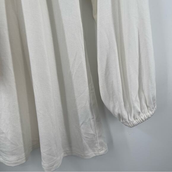RACHEL PALLY Diandre Top Off the Shoulder White Cream Ruffle Extra Small NWT - Picture 8 of 12